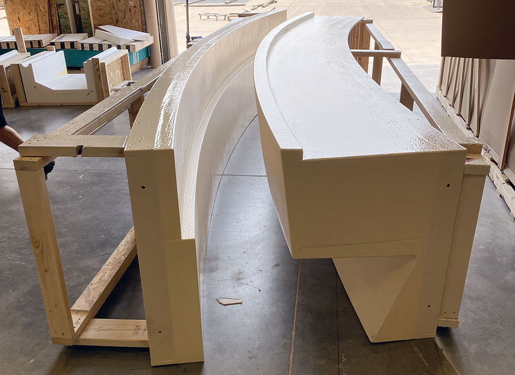 Plywood Curved Concrete Forms